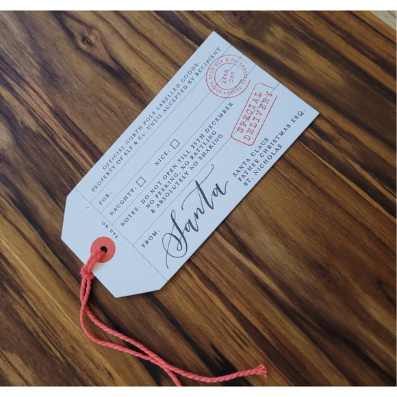4- Official Santa Gift Tags | North Pole‎ - Picture 2 of 8